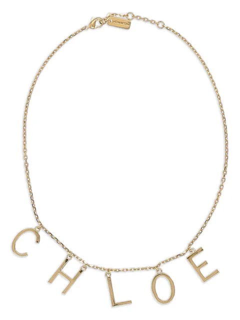 Chloé logo-lettering necklace