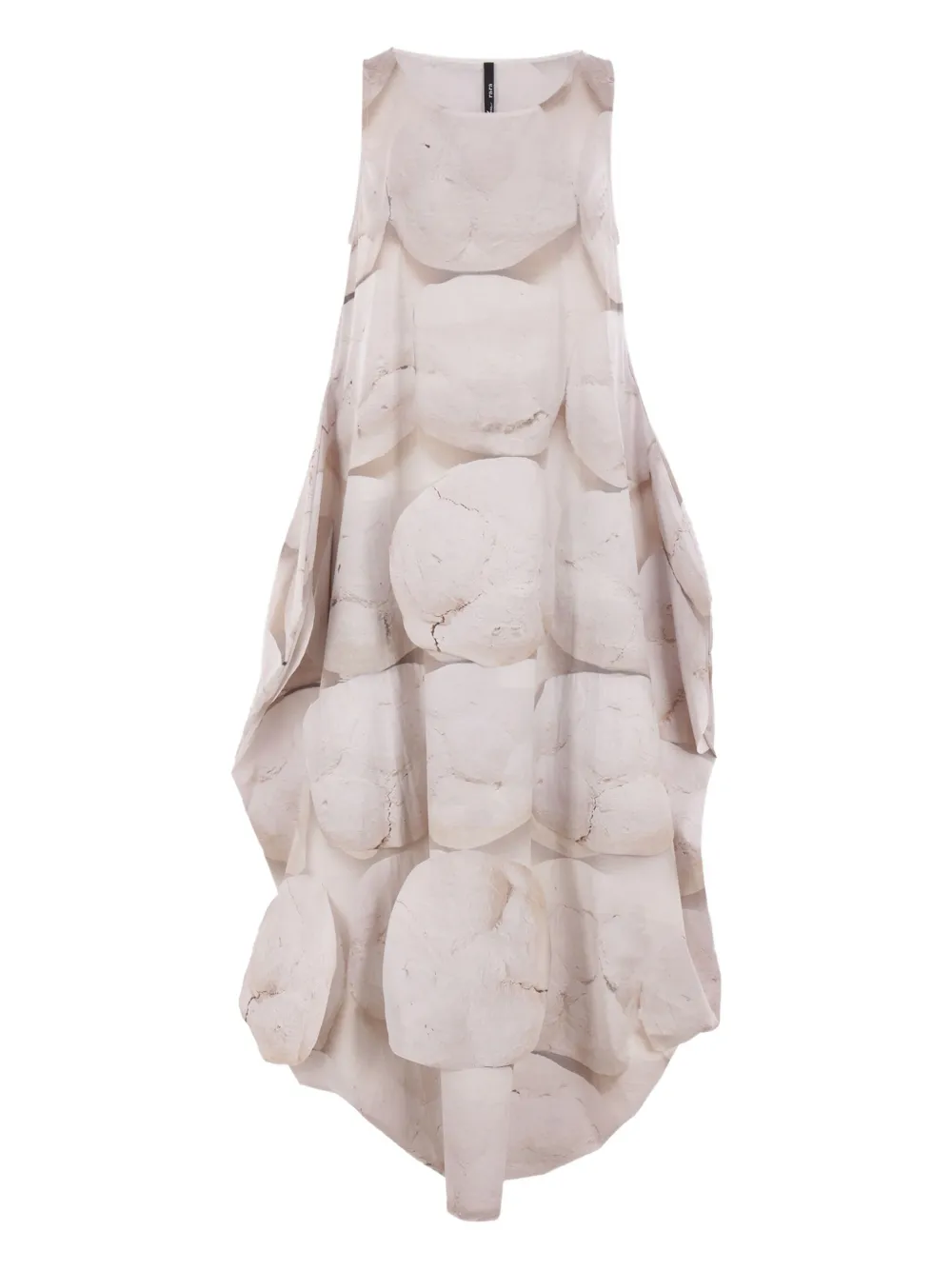 Maria Calderara Mouwloze jurk Beige