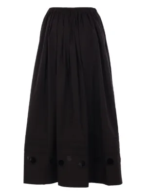 スカート Maria Calderara Maxi Side Slit Sequin Skirt With Taffeta Red Maria Calderara Skirts for Women | Lyst