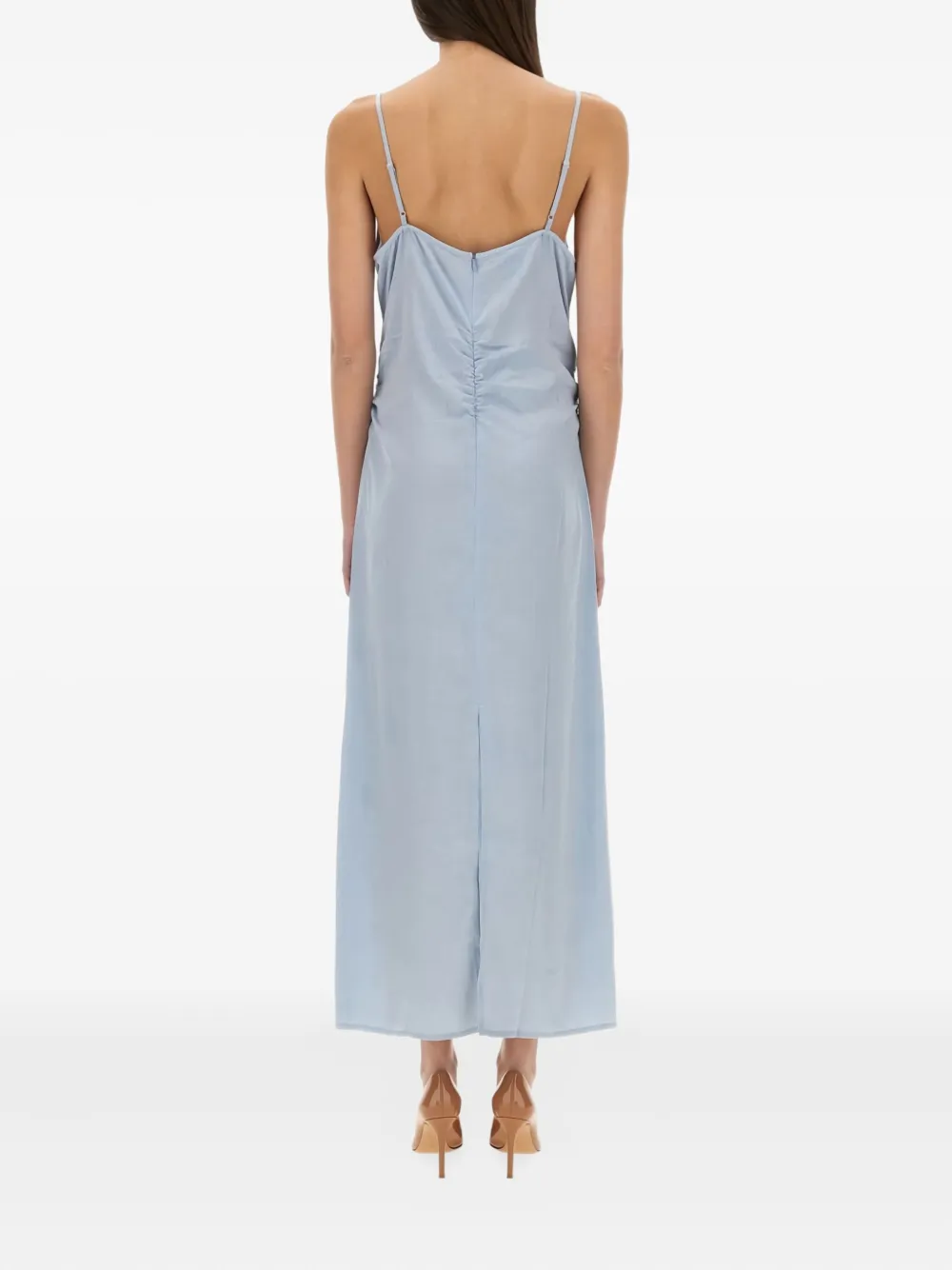 Baum Und Pferdgarten Atalia V-neck gathered maxi dress - Blauw