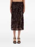 Baum Und Pferdgarten sequin-embellished midi skirt - Red