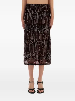 BAUM UND PFERDGARTEN スパンコールスカート Baum Und Pferdgarten スパンコール スカート | レッド | FARFETCH JP