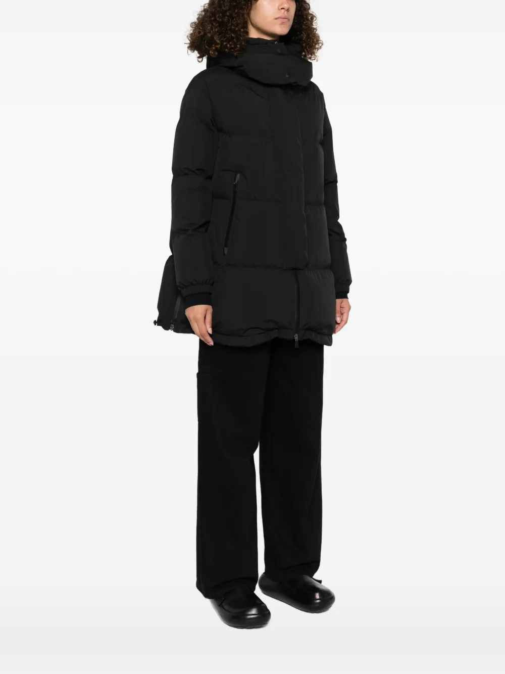 Herno hooded puffer coat Zwart