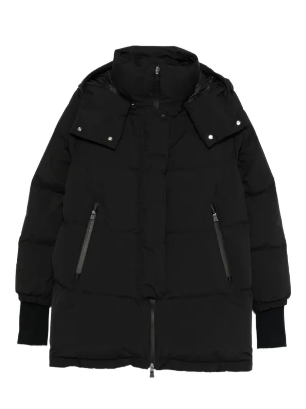HERNO RESORT LINE ウインタースキューバフーデッドパデッドコート Herno フーデッド パデッドコート | ブラック | FARFETCH JP
