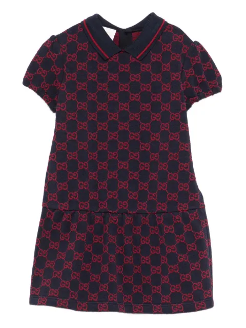 Gucci Kids logo-monogram collared top