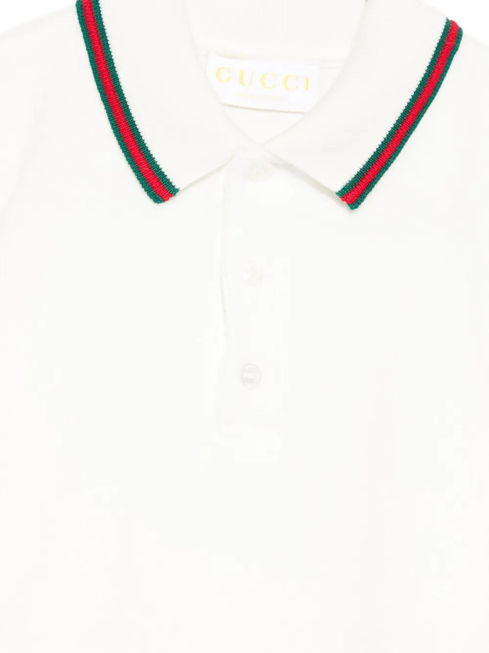 Gucci Kids Poloshirt met knoopsluiting Wit