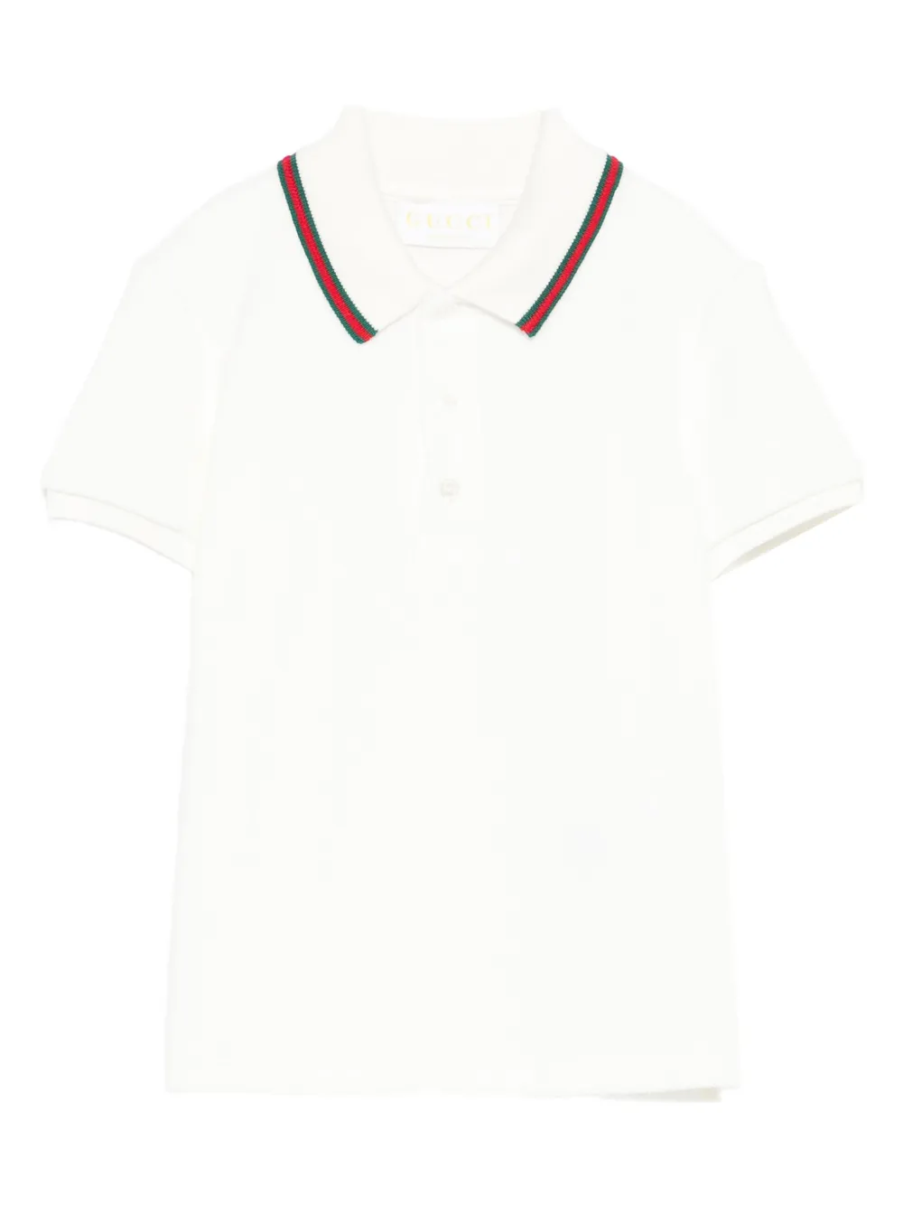 Gucci Kids playera tipo polo con botones | blanco | Image 1