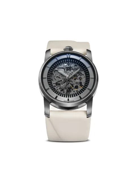 Fob Paris montre R413 Silver Skeleton 41 mm