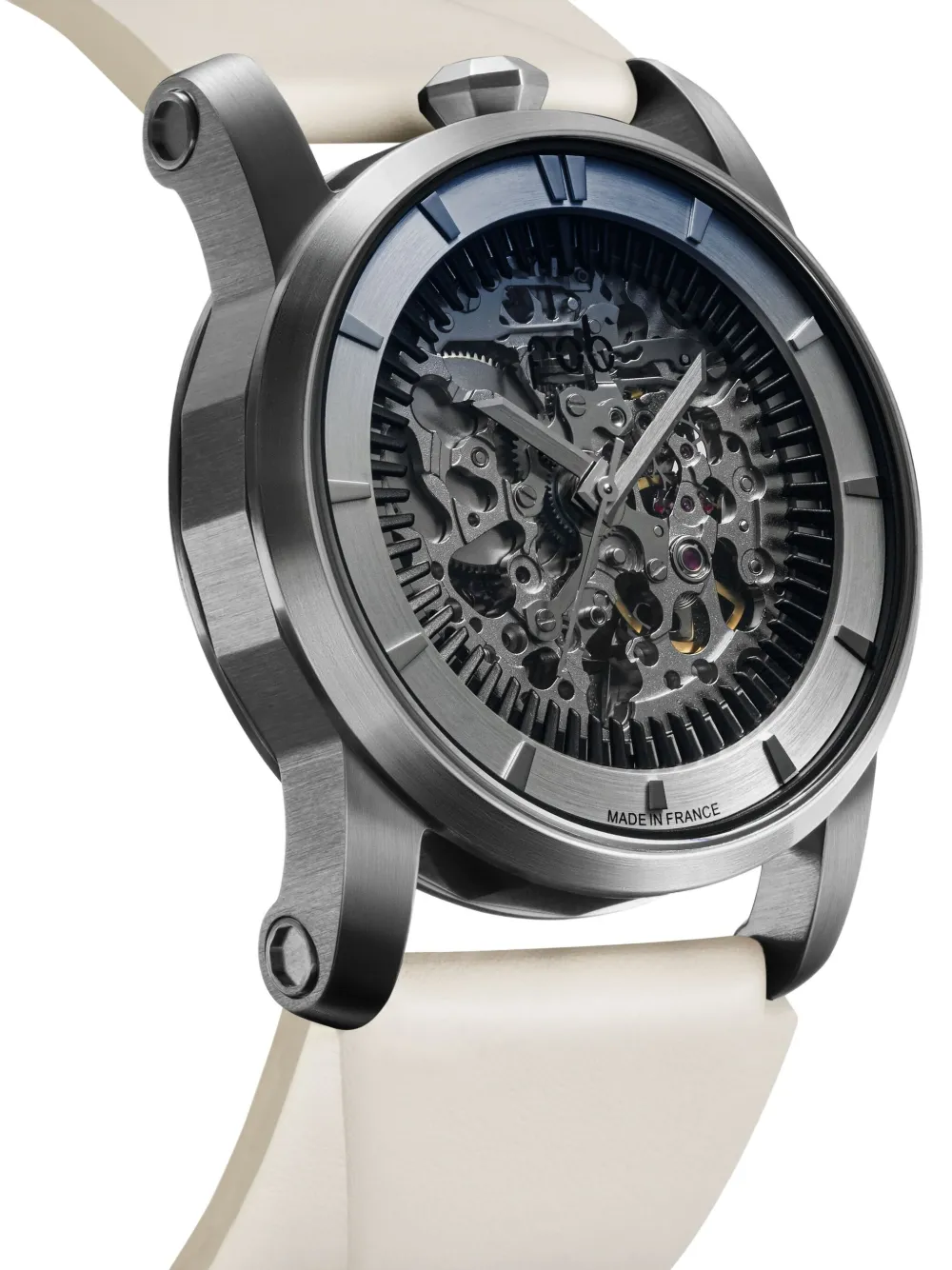 Fob Paris R413 Silver Skeleton 41mm