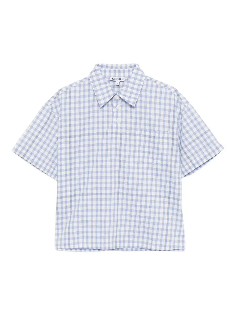 KINDRED gingham check pattern shirt | Blue | Image 1