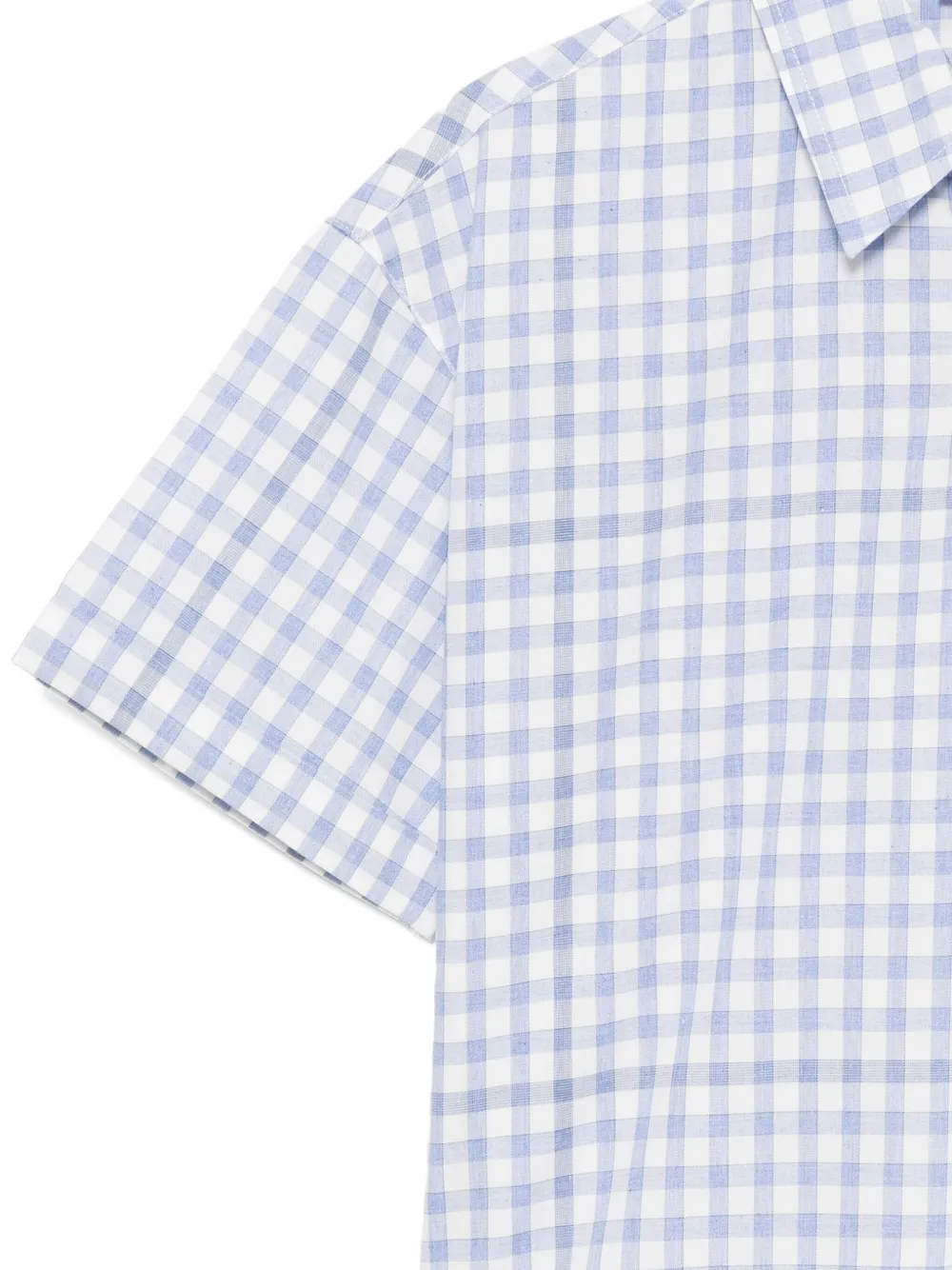  Kindred Gingham Check Pattern Shirt - Blue 