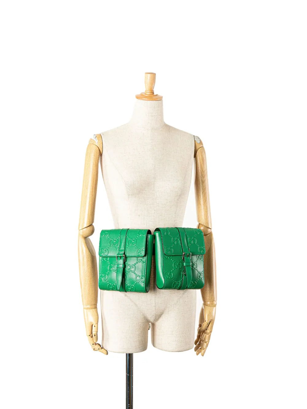 Gucci Pre-Owned cangurera con GG en relieve y detalles perforados 2016-2025 | Estilos de archivo | Image 2