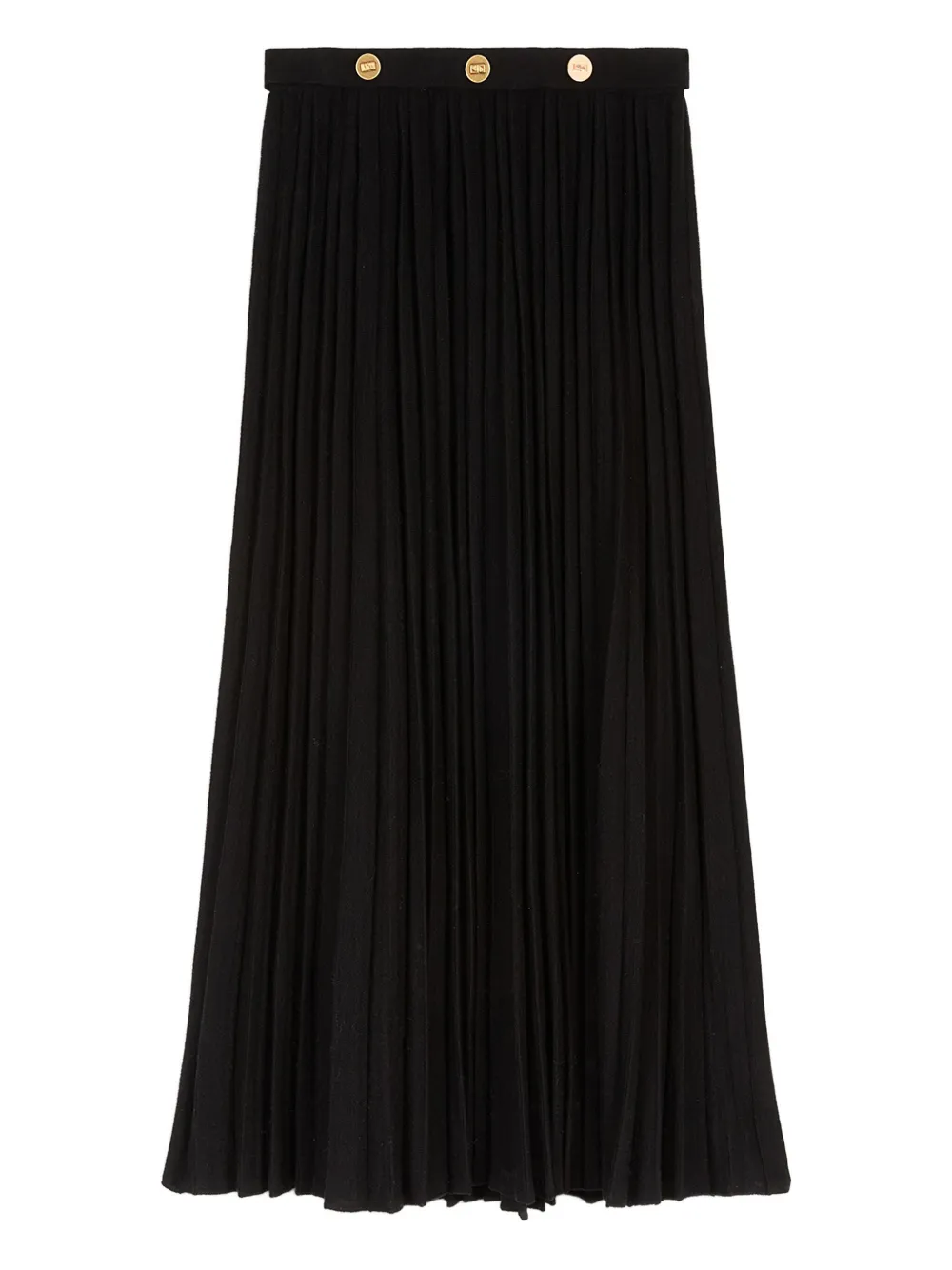 Ports 1961 pleated maxi skirt Zwart