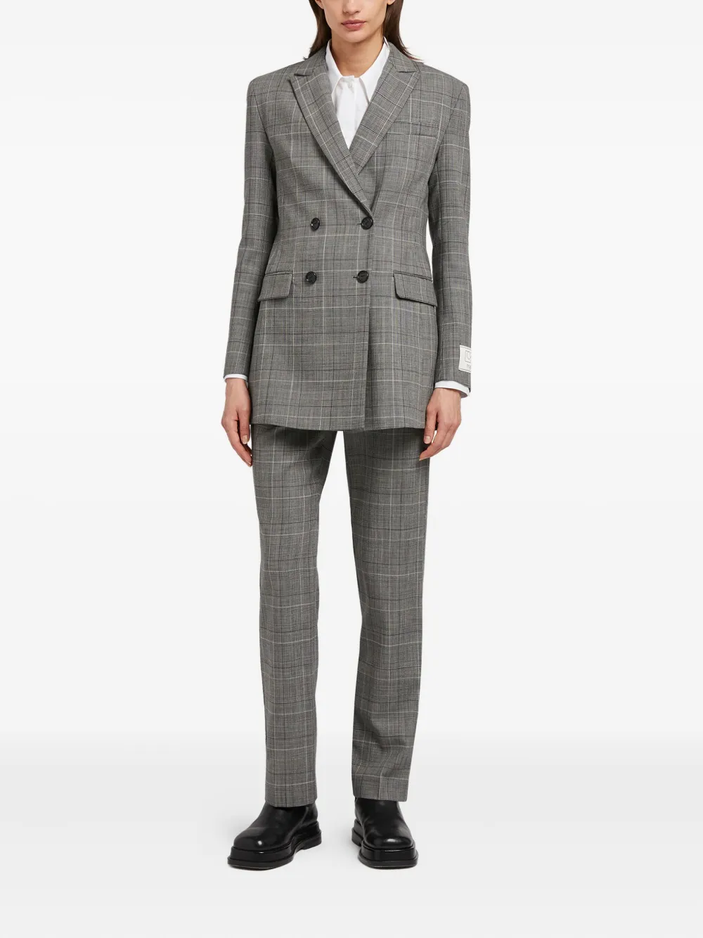 Ports 1961 Geruite blazer Grijs