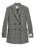 Ports 1961 double-breasted checked blazer - Grey