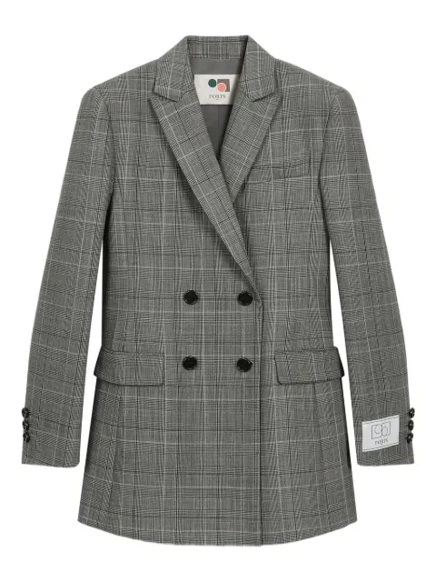 Ports 1961 blazer croisé à carreaux