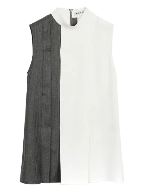 Ports 1961 asymmetrical panelled blouse