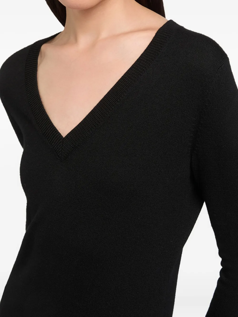 Ports 1961 Trui met V-hals Zwart