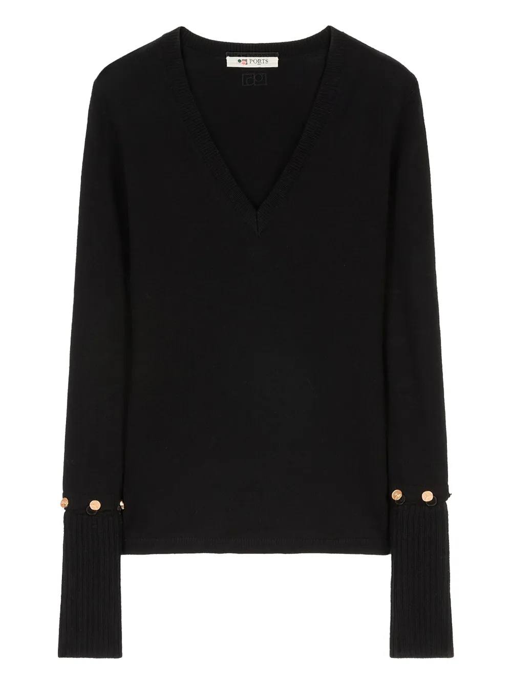 Ports 1961 V-neck sweater Zwart