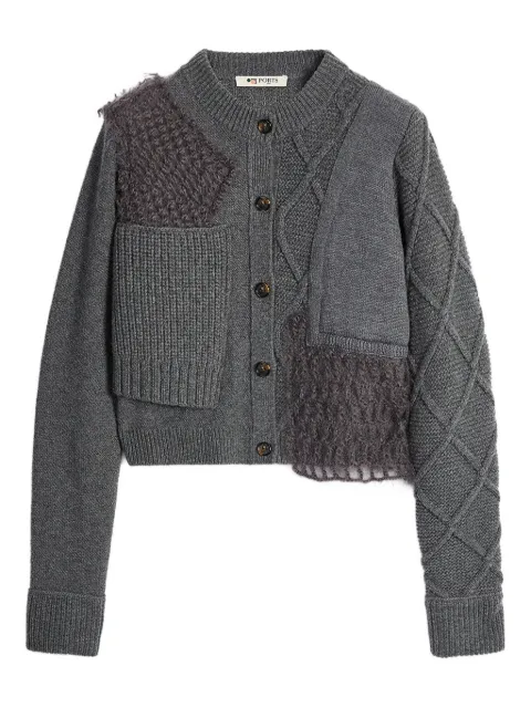 Ports 1961 kofta med lappdesign