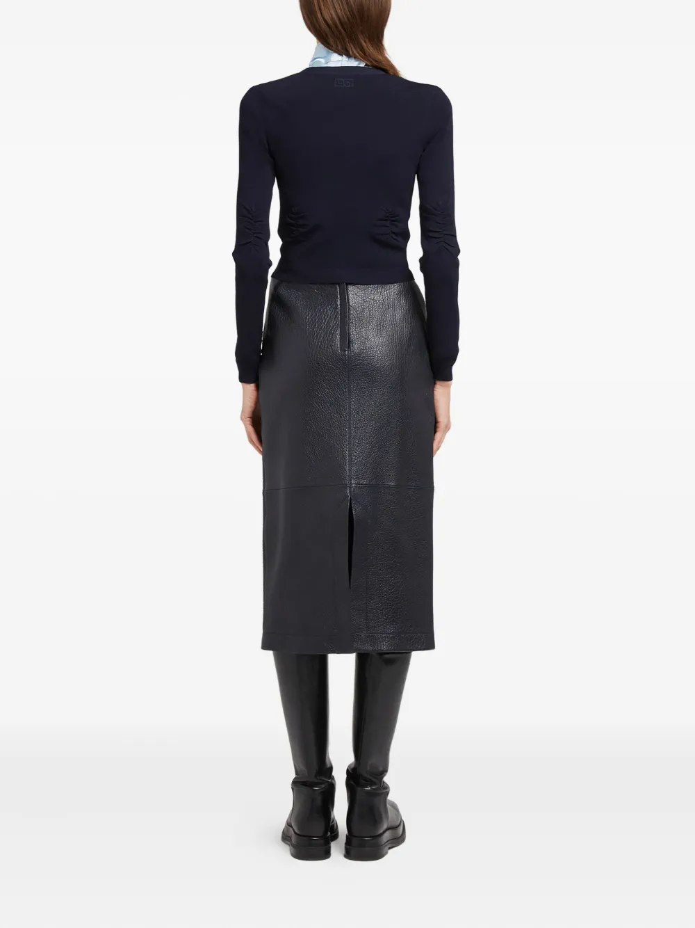 Ports 1961 Chain-detail Buttoned Cardigan In Blue