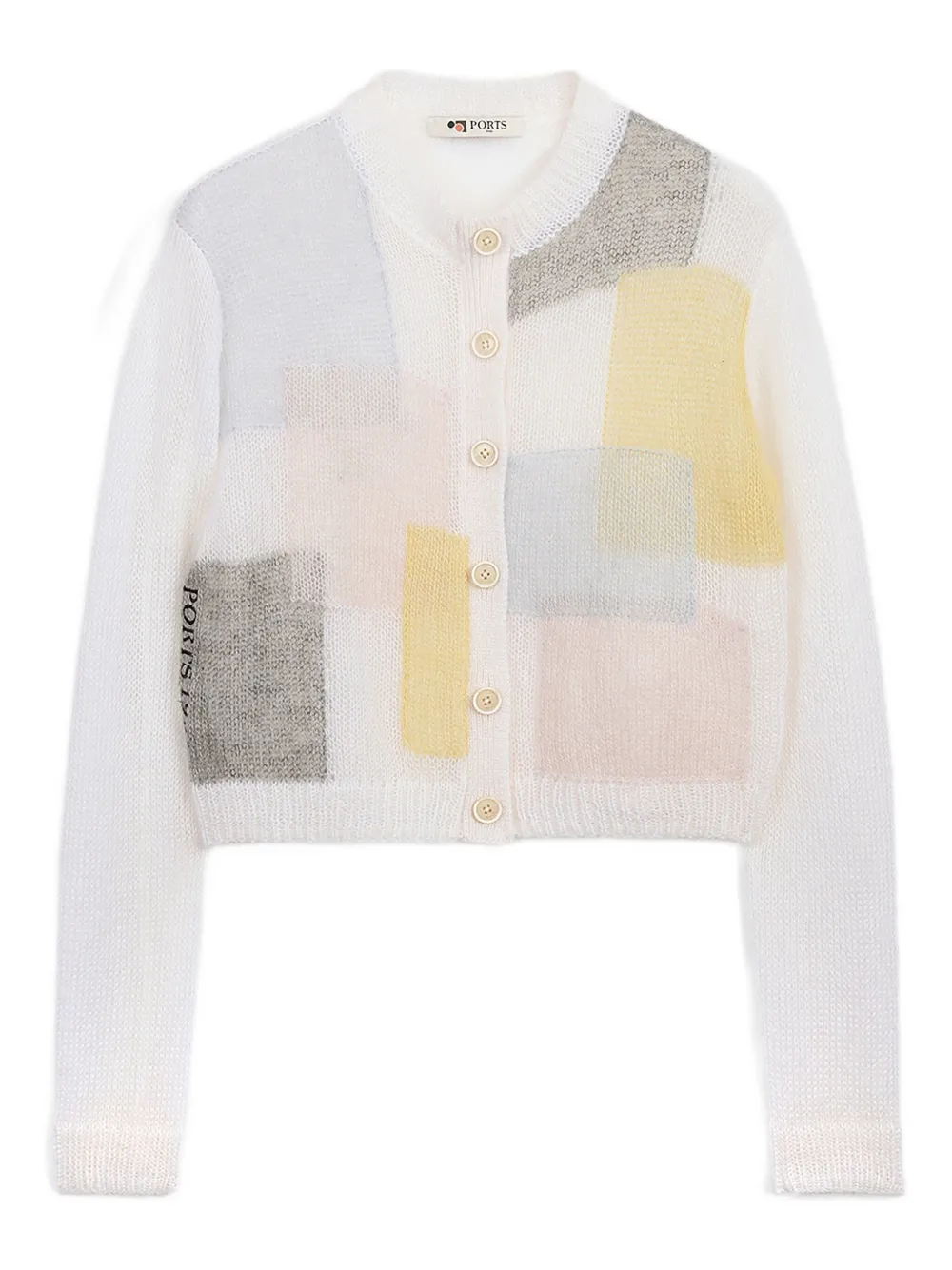 Ports 1961 Vest met patchwork Wit