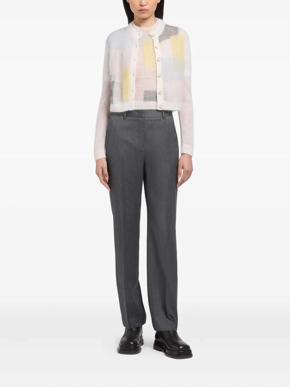 Ports 1961 Vest met patchwork Wit