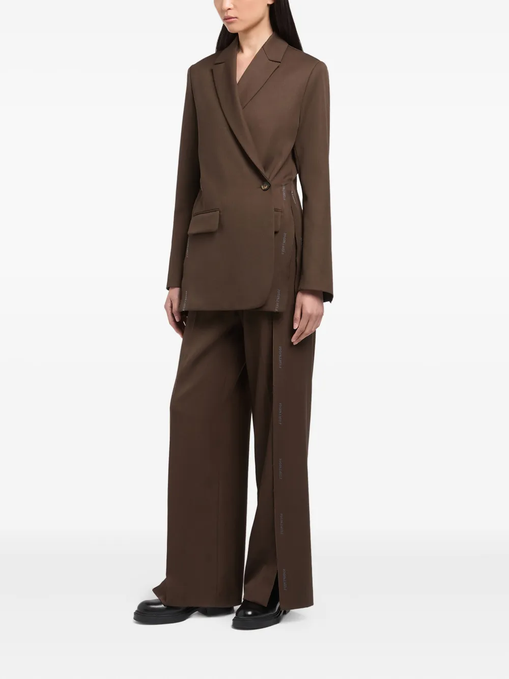 Ports 1961 Blazer met gewikkeld detail en logo Bruin