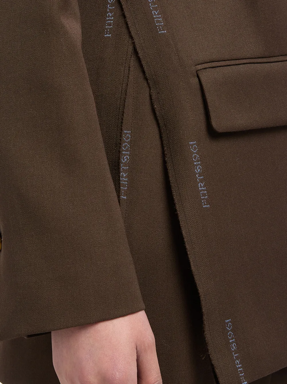 Ports 1961 Blazer met gewikkeld detail en logo Bruin