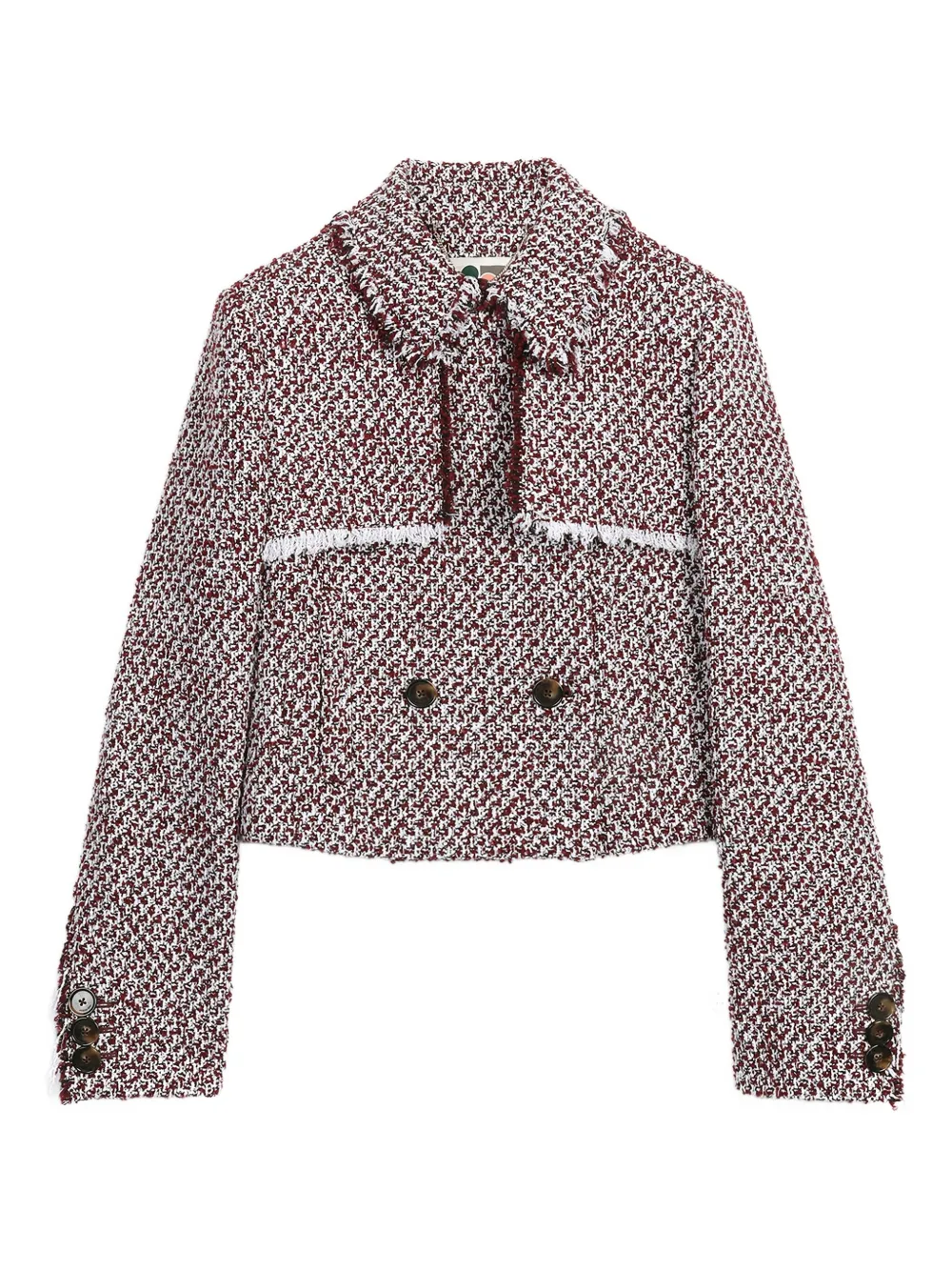 Ports 1961 textured cropped jacket | Red | Image 1