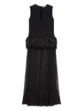 Ports 1961 feather-embellished maxi dress - Black