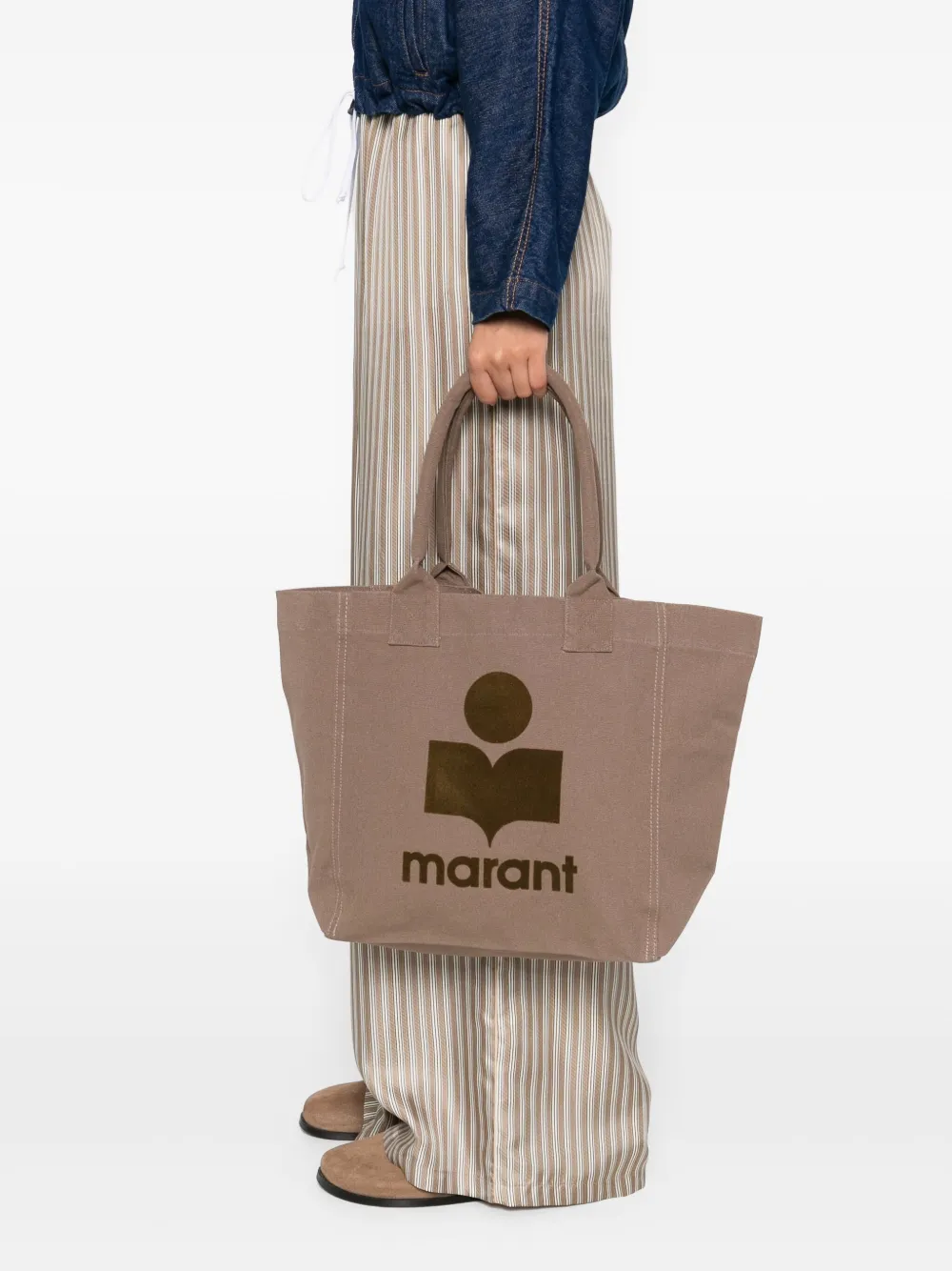 ISABEL MARANT Heuptas met logoplakkaat Bruin