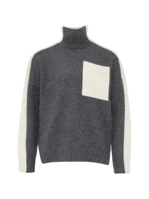 JW Anderson バイカラーセーター | グレー | FARFETCH JP