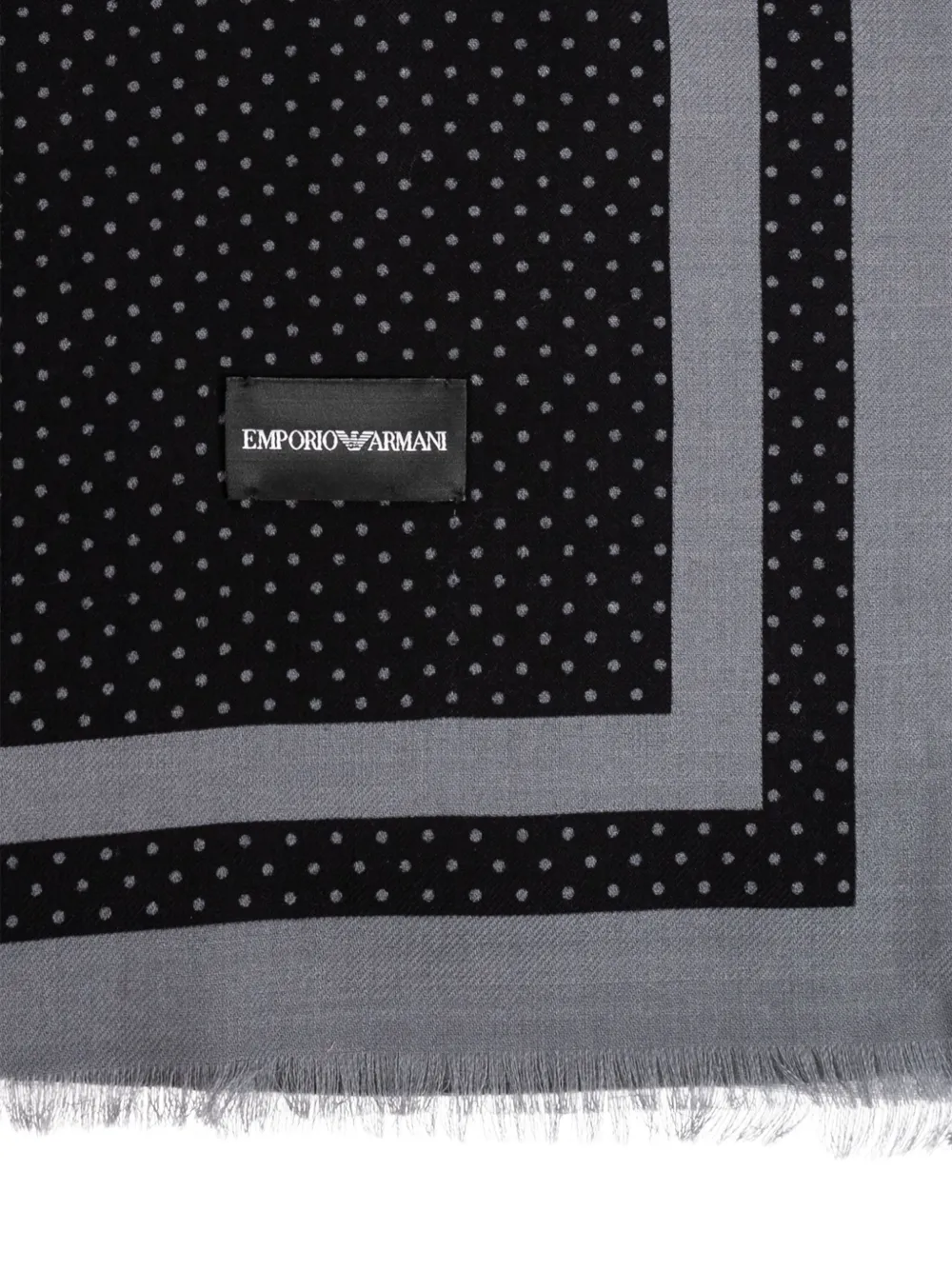 Emporio Armani Sjaal met stippen Zwart