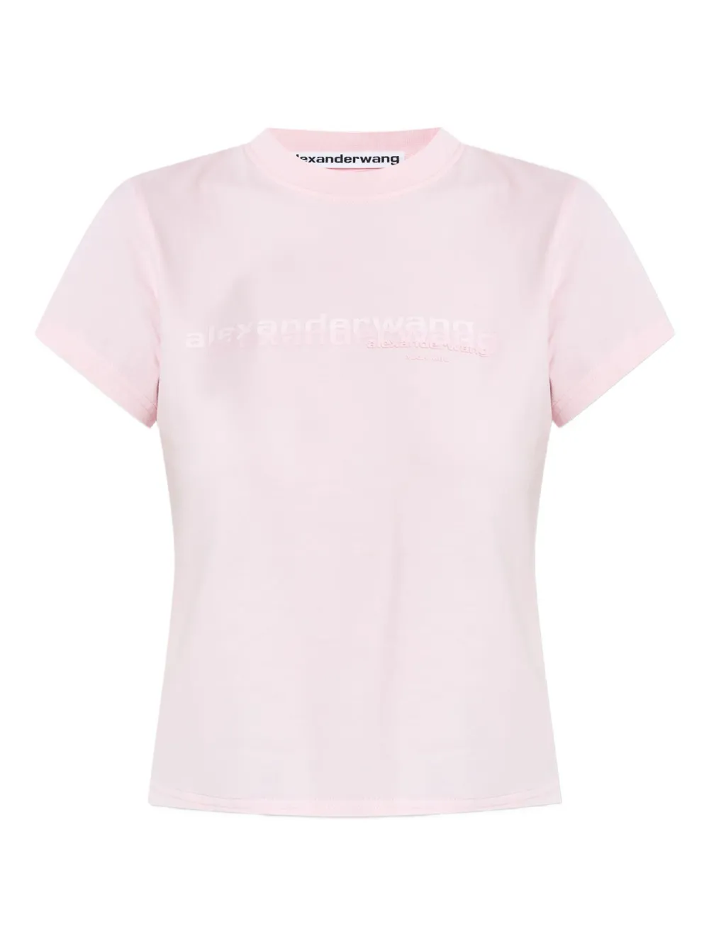 Alexander Wang logo-print cotton T-shirt Roze