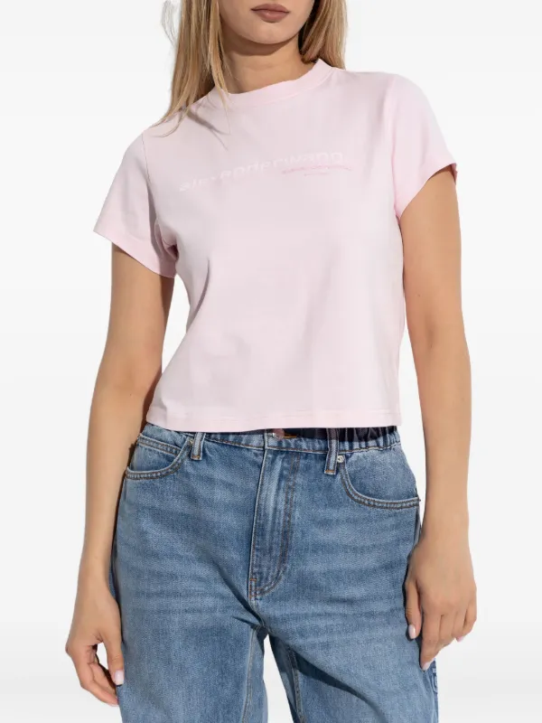 Alexander Wang ロゴ Tシャツ | ピンク | FARFETCH JP