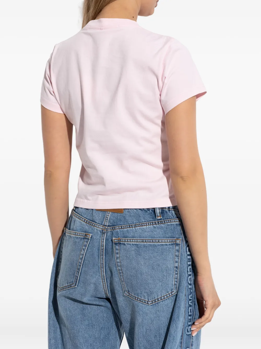Alexander Wang logo-print cotton T-shirt Roze