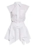 Alexander Wang button-front layered shirt dress - White