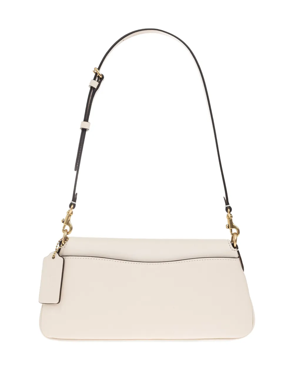 Coach Jet leren schoudertas met gespdetail Beige