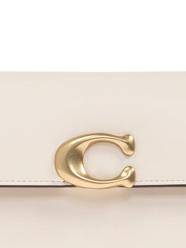Coach Jet clasp-detail Leather Shoulder Bag | Neutrals