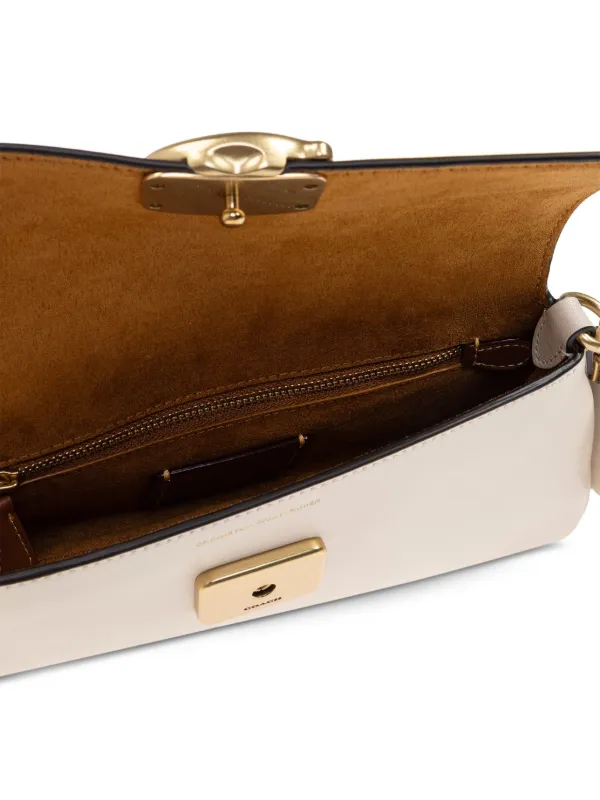 lawgy clasp wrap shoulder bag ベージュ Coach Jet clasp-detail Leather Shoulder Bag | Neutrals
