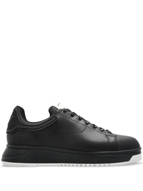 Emporio Armani leather lace-up sneakers