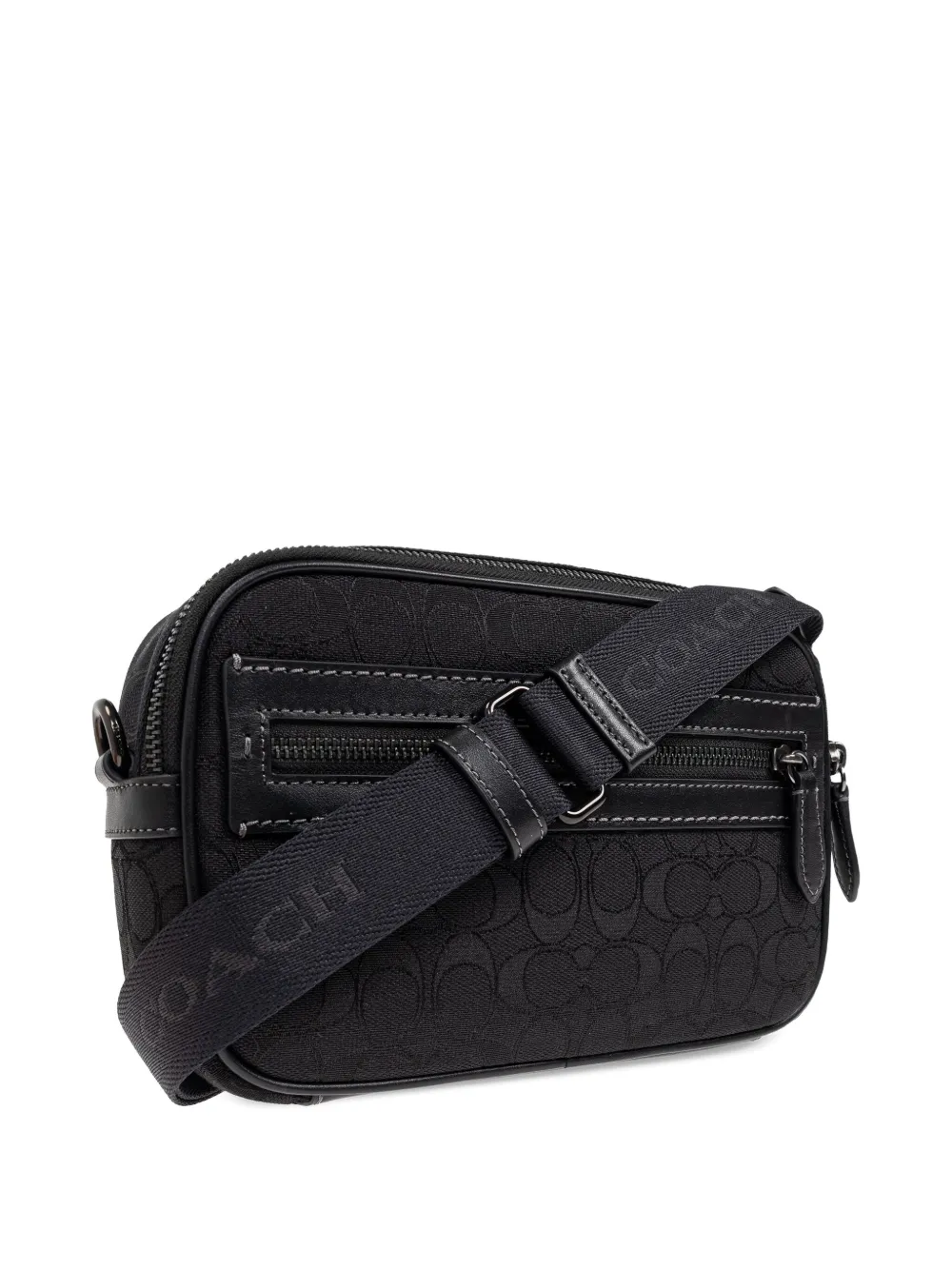 Coach Messengertas met monogram Zwart