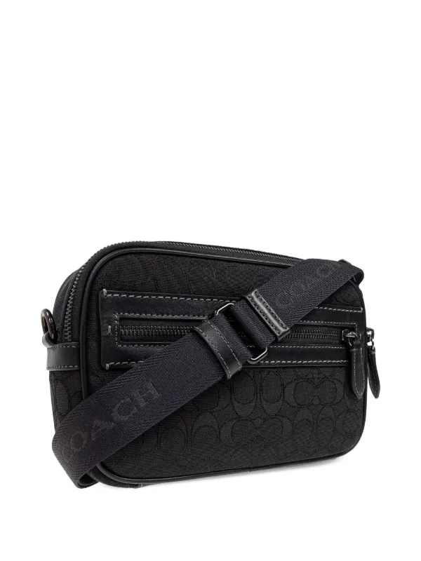 Coach Monogram Messenger Bag | Black | FARFETCH