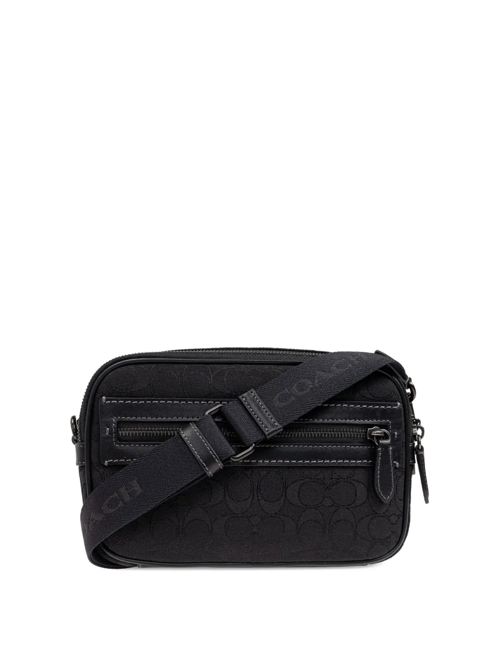Coach Messengertas met monogram Zwart