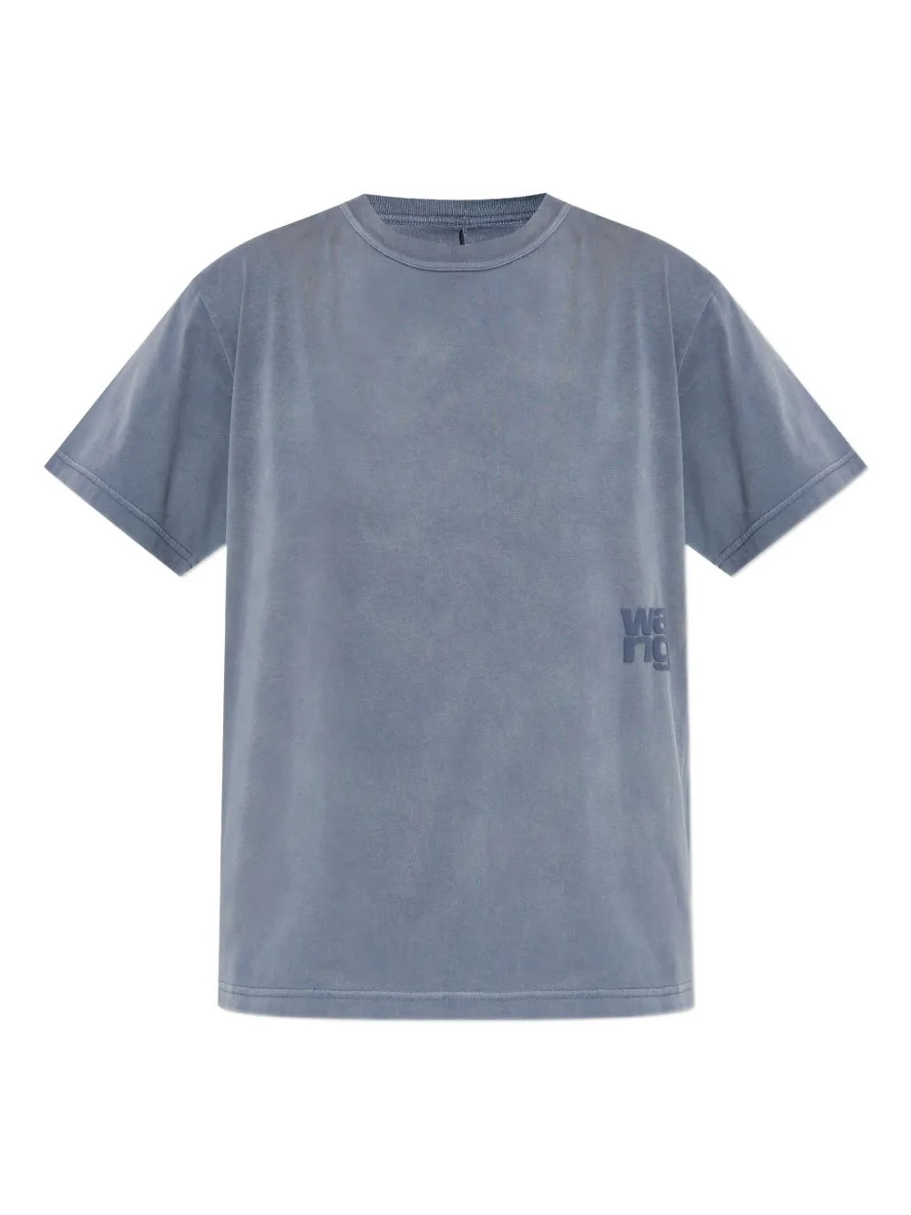 Alexander Wang logo-detail cotton T-shirt Blauw
