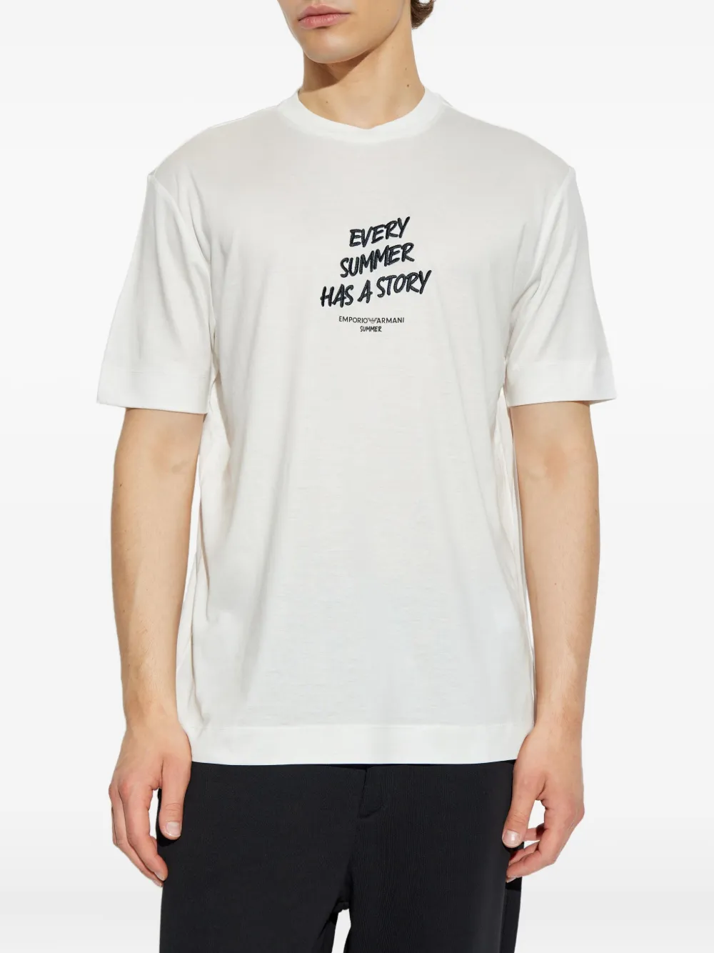 Emporio Armani Summer Story T-shirt Wit