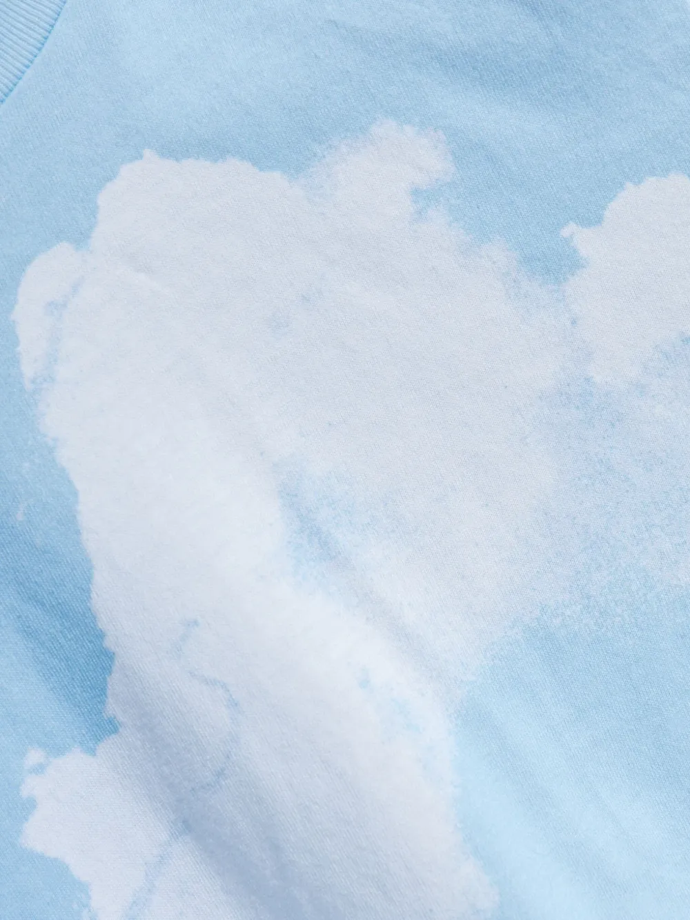 Moschino T-shirt met wolkenprint Blauw