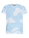 Moschino cloud-print T-shirt - Blue