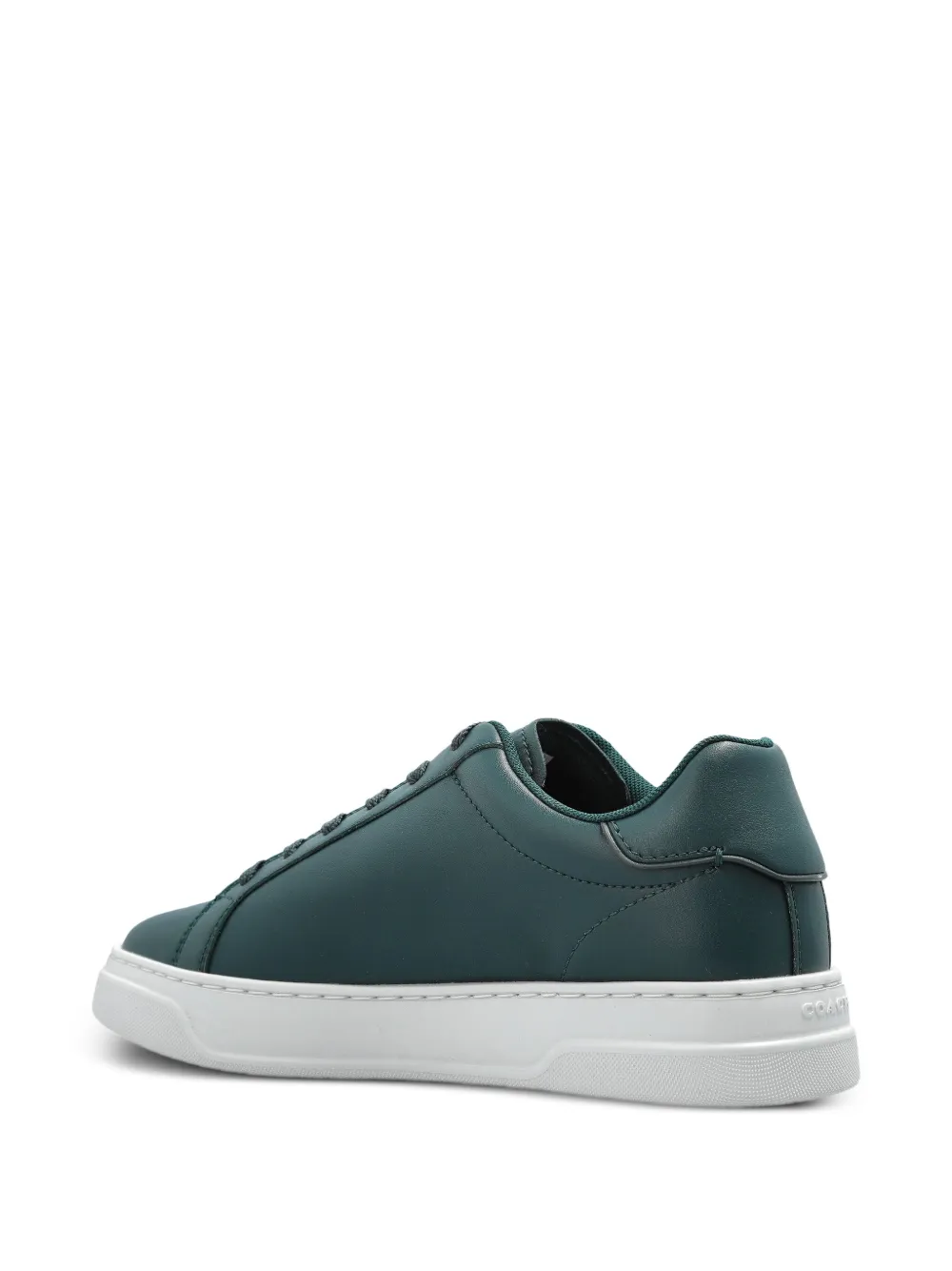 Coach High Line leather lace-up sneakers Green